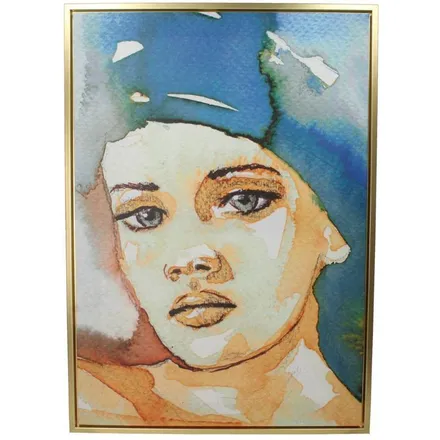 Seinapilt Lady 50x70 kuldne