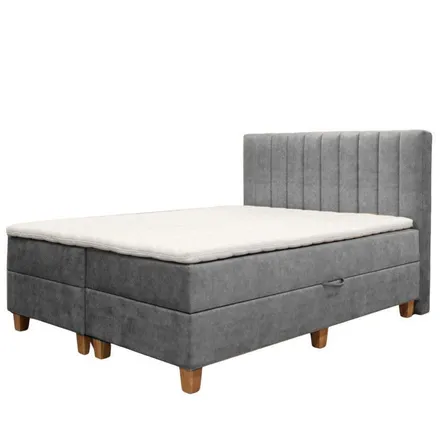 Pesukastiga kontinentaalvoodi Vicky pocket 180x200 hall