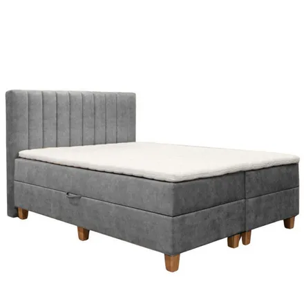 Pesukastiga kontinentaalvoodi Vicky pocket 180x200 hall