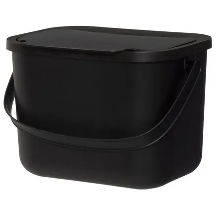 Biojäätmete ämber+filter 6L must