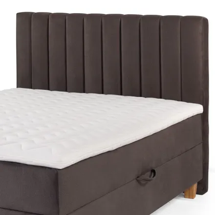 Pesukastiga kontinentaalvoodi Vicky pocket 140x200 pruun