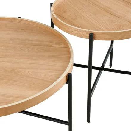 Diivanilaudade komplekt Taimar pruun/must
