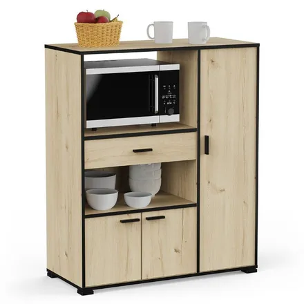Mikrolaineahju kapp Buzz 3u1s royal tamm/must