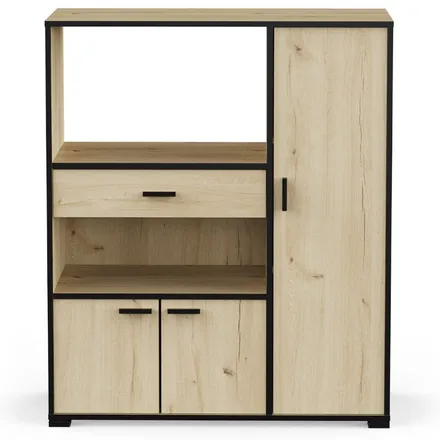 Mikrolaineahju kapp Buzz 3u1s royal tamm/must