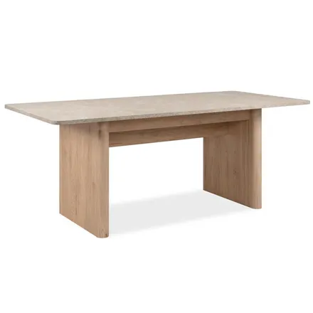 Pikendatav söögilaud Saila 90x160/200 hickory tamm/liivakivi