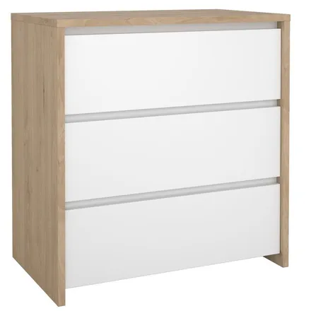 Kummut Next 3s hickory/valge kõrgläige