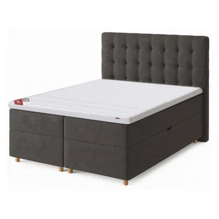 Sleepwell Red Pocket Storage kontinentaalvoodi komplekt 160x200 hall keskmine