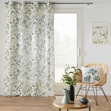Dekoratiivpadi Palmiflore 45x45 valge/roheline