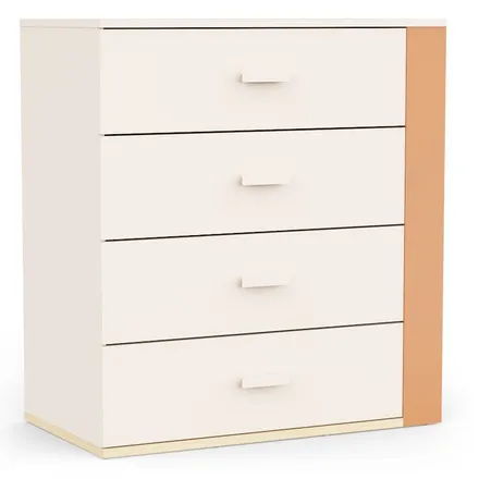 Kummut Camillia 4s terrakota/beež