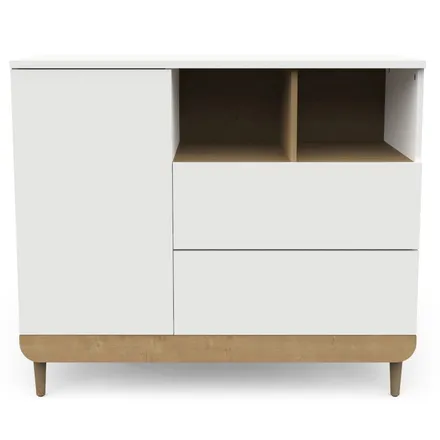Puhvetkummut Scandinave 1u2s puit/valge