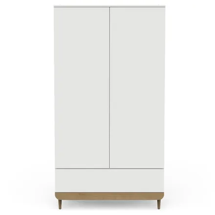 Riidekapp Scandinave 2u1s puit/valge