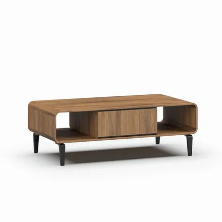 Diivanilaud Lago 135x67.5 pähkel/must