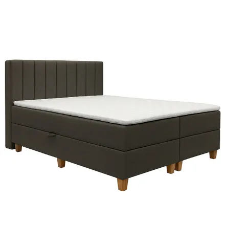 Pesukastiga kontinentaalvoodi Vicky pocket 180x200 pruun