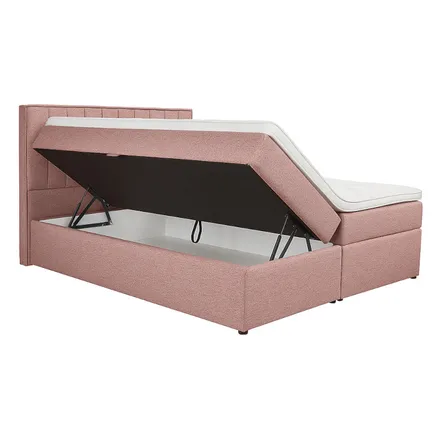 Pesukastiga kontinentaalvoodi Ritz 180x200 roosa