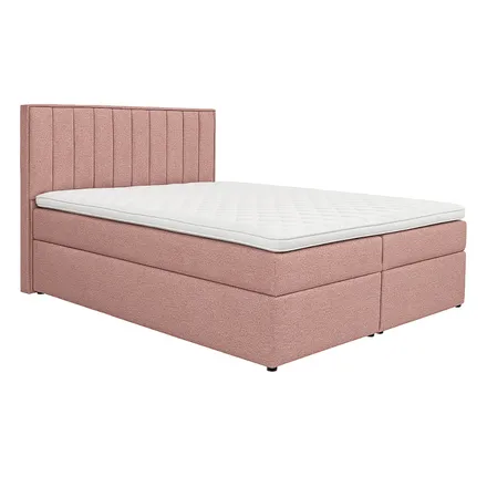 Pesukastiga kontinentaalvoodi Ritz 180x200 roosa