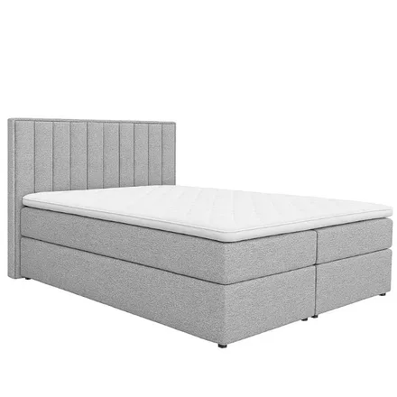 Pesukastiga kontinentaalvoodi Ritz 180x200 helehall